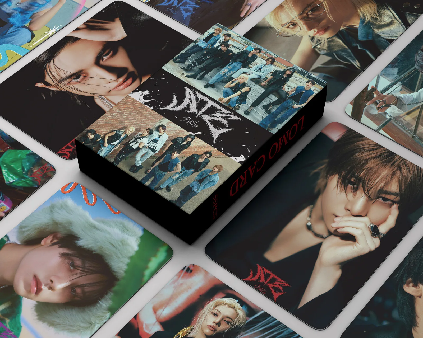 55Pcs/Set SK ATE Album Lomo Card Kpop Photocards Postcards Series