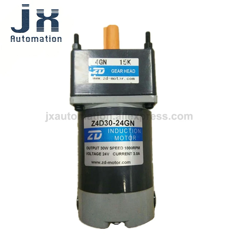 ZD 30W 24VDC Gear Motor Z4D30-24GN 4GN15K Gear Ratio 3~200K Optional