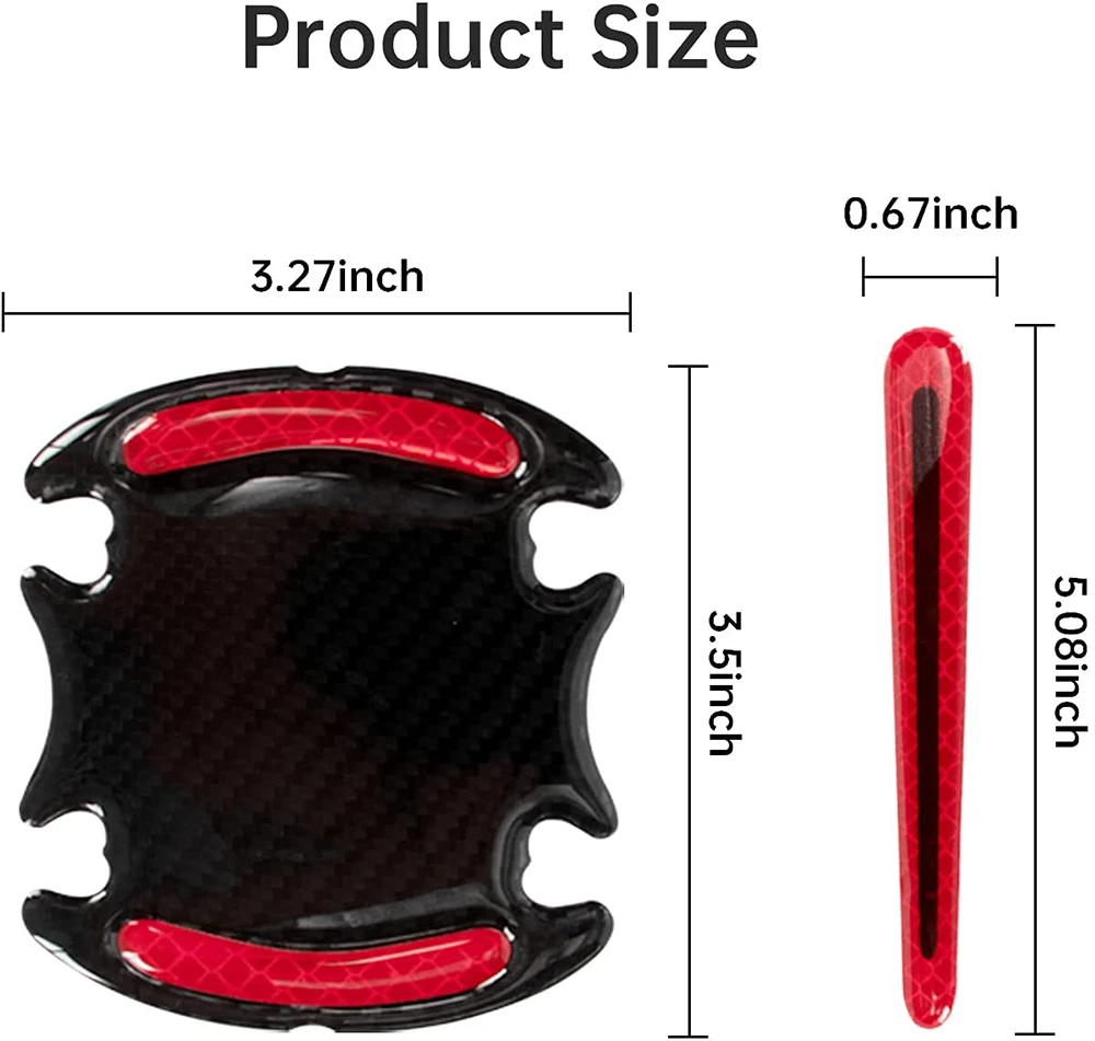 3D 자동차 반사 스티커 테이프 반사판 펜더 경고, 자동차 액세서리 내부, 큐프라 포멘터 액세서리, 원신, 8 개