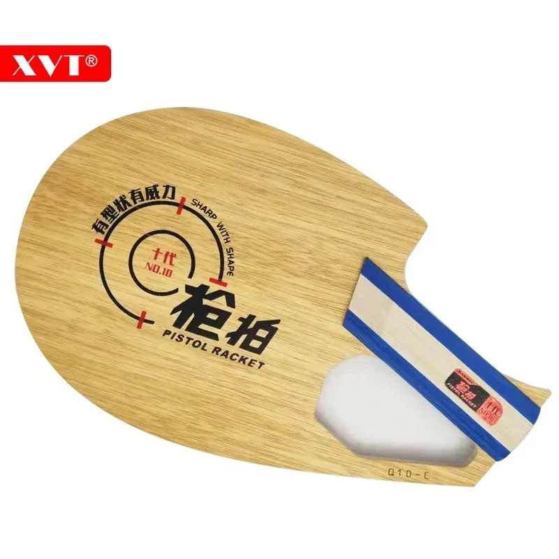 SANWEI Q10-B/Q10-Z  Carbon Fiber Pistol Table Tennis Blade 7Ply Pure Wood Table Tennis Racket 5 Wood 2 Carbon Table Tennis Bat