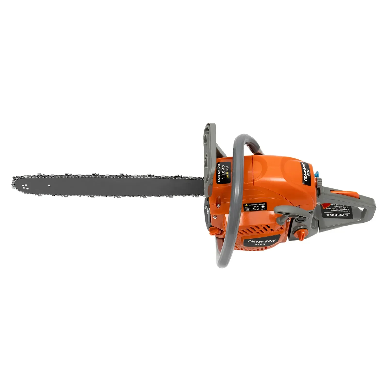 Motosierra a gas de 22 pulgadas y 52CC, motosierras de gasolina de 2,4 kW con cubierta de barra, motosierra eléctrica de 2 ciclos para corte de madera