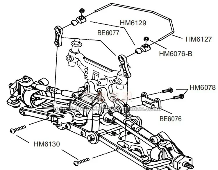 LC RACING Anti Roll Bar EMB-1 EMB-SC EMB-WRC EMB-MT EMB-DT EP for 1:14 RC Car #L6134 wltoys 144001 124019 124017