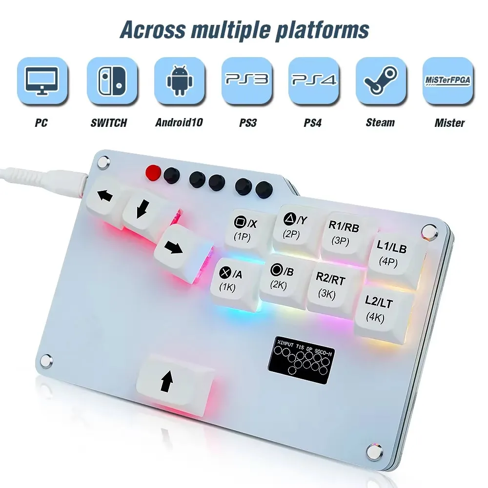 HitBox Chiến Đấu Street Fighter Vua Đấu Joystick Mô Phỏng Tay Cầm Arcade Raspberry Pi Pico Gp2040