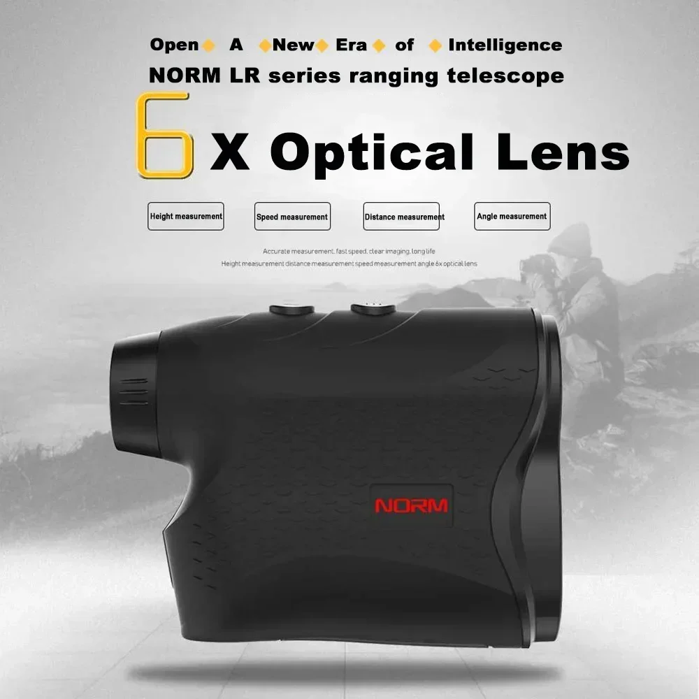 NORM Laser Range finder for Golf Sport Hunting Rangefinder 6X Telescope 1500M Laser Distance Meter Trena Laser Measuring Tools