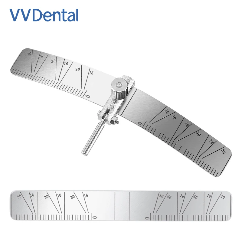 VV-Regla de posicionamiento de implantes dentales, guía de localización de medición ajustable, localizador de plantación quirúrgica, regla de ángulo, herramientas de calibre