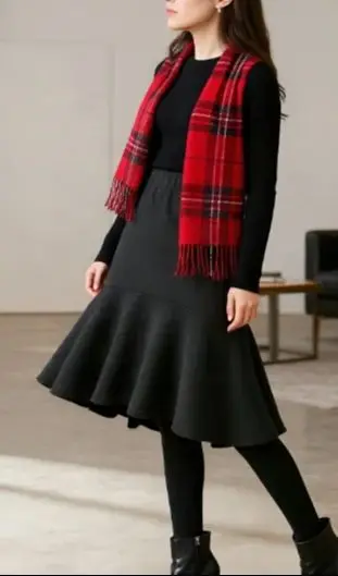 

Fake Two-Piece Women Leggings Elastic High Waist Double Layer Skirt Pants Women Skirt Workout Skirt Leggings