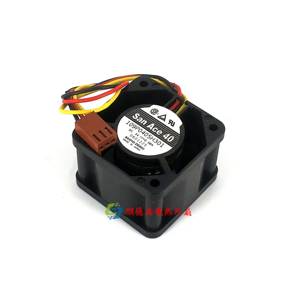 

Ltsf For SANYO DENKI 109P0405H301 DC 5V 0.68A 40x40x28mm 3-Wire Server Cooling Fan 4cm