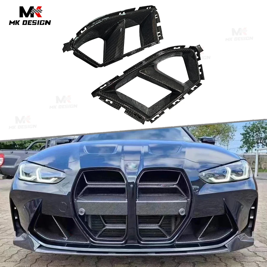 

MP Style Dry Carbon Fiber Front Bumper Air Ducts for BMW M3 G80 M4 G82 2021-2025 Front Inlets Air Vent Outlet FRP Forged Carbon