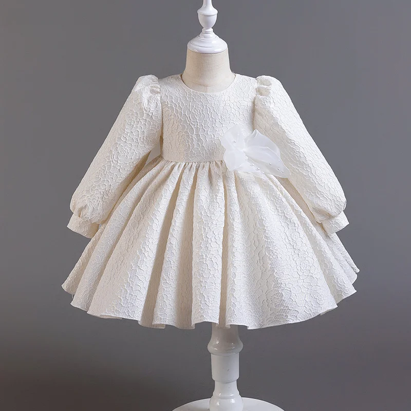 2024 Spring and Autumn New Baby Dress Princess Dress Back Big Bow Girls Party dress Children\'s Formal occasions Clothing