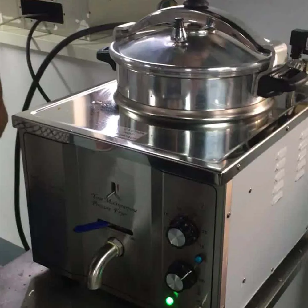 2025 ใหม่ Commercial Fryer ทําอาหาร Pan16L ไฟฟ้าทอดไก่อุปกรณ์ Freidora Friteuses Electriques