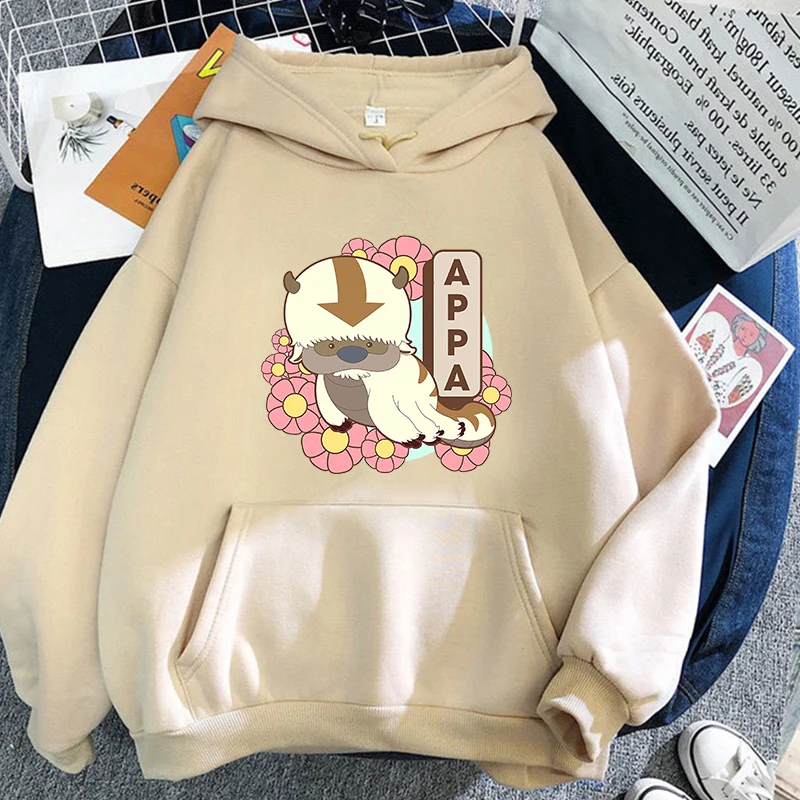 

The Last Airbender APPA Hooded Sweatshirts Letter Print Hoodie Spring Autumn Sweatshirt Long Sleeve Hoody Men Women Streetwear