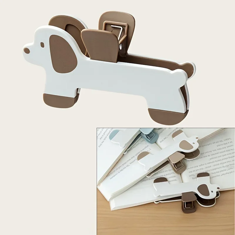 Cute Puppy Book Clip HolderDurable Non-Slip Grip for Textbooks & Office Files,Back to School & Office Gift, Reading Essential