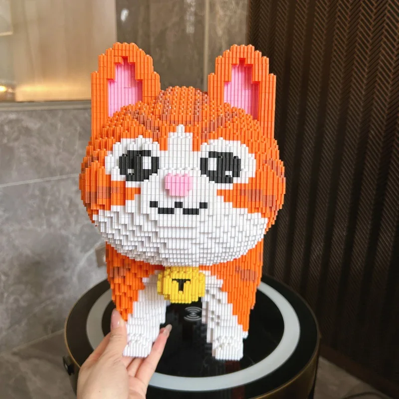 

42cm Kawaii Cat,Building Blocks,assembly Toys,3D Puzzle Ornaments,Home Decor,Creative Building Blocks Toy,holiday Gifts