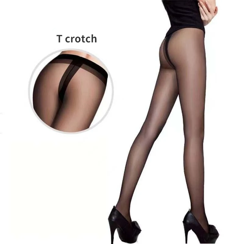 

Summer Pantyhose Female Stockings T Crotch Thin Flesh Tights Anti Hook Silk Seamless Bare Leg Socks Women Pantyhoses Plus Size