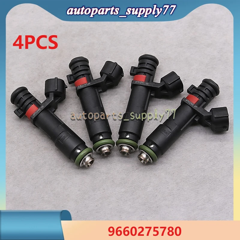 4Pcs 9660275780 Fuel Injectors For Peugeot 307 407 508 408 308 807 3008 Citroen C4 C5 C6 C8