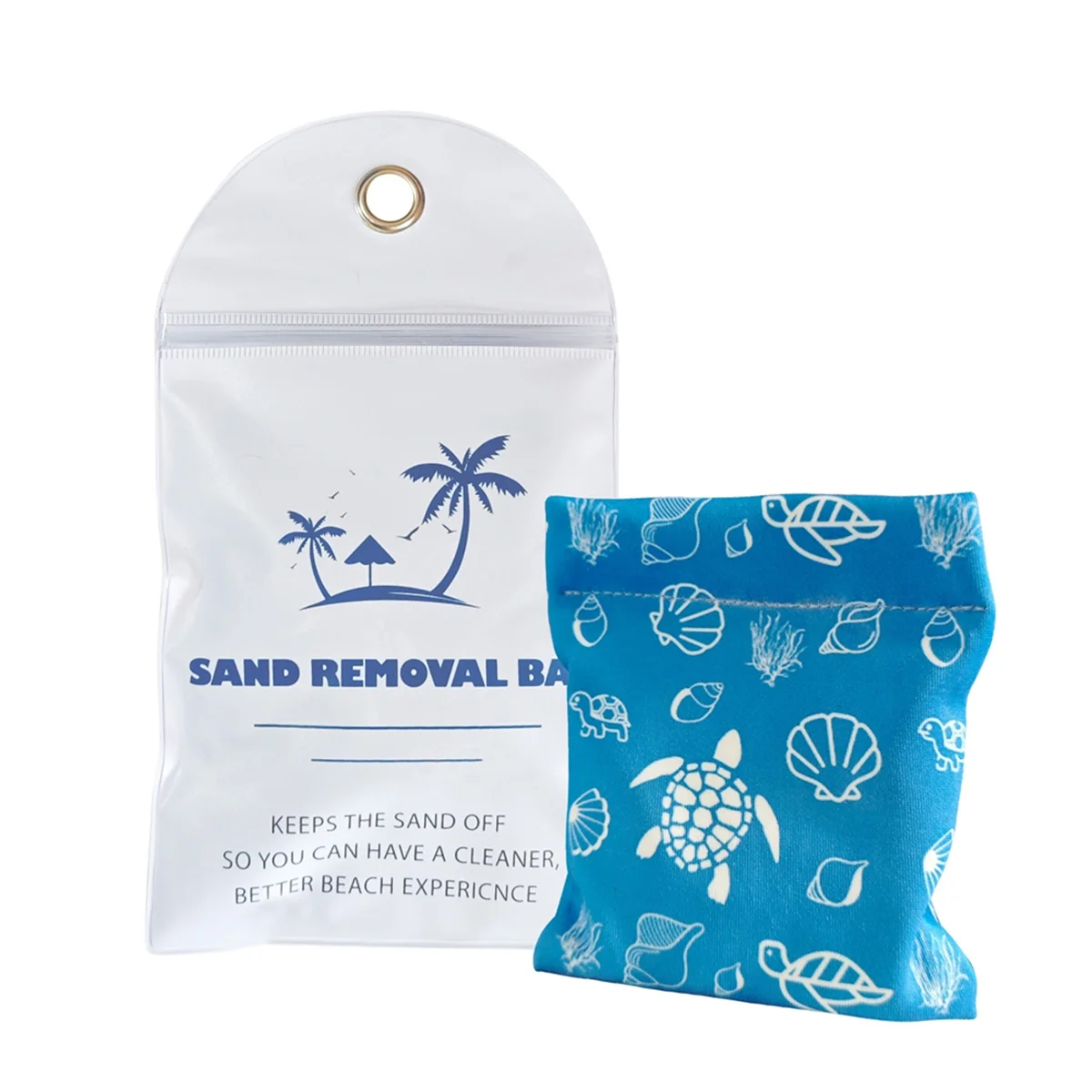 AT13 Beach Sand Remover, Sand Bag, Essential Gift for Beach Vacation Camping Trip, Beach Sand Bag(Ocean)