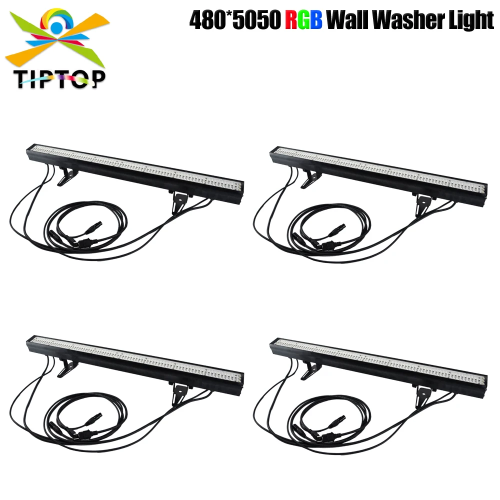 

TIPTOP 120W 80 Zone RGB LED Wall Washer Light Indoor IP20 Waterproof Wash Light Bar Pixel Color Dimmable Wall Flood Strip Light