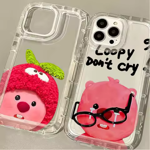 Cute Cartoon L-Loopy Phone Case for Samsung Galaxy S24 Ultra S23 S22 S21 FE S20 Plus Note 20 10 Pro A34 A54 A33 A53 TPU Printi