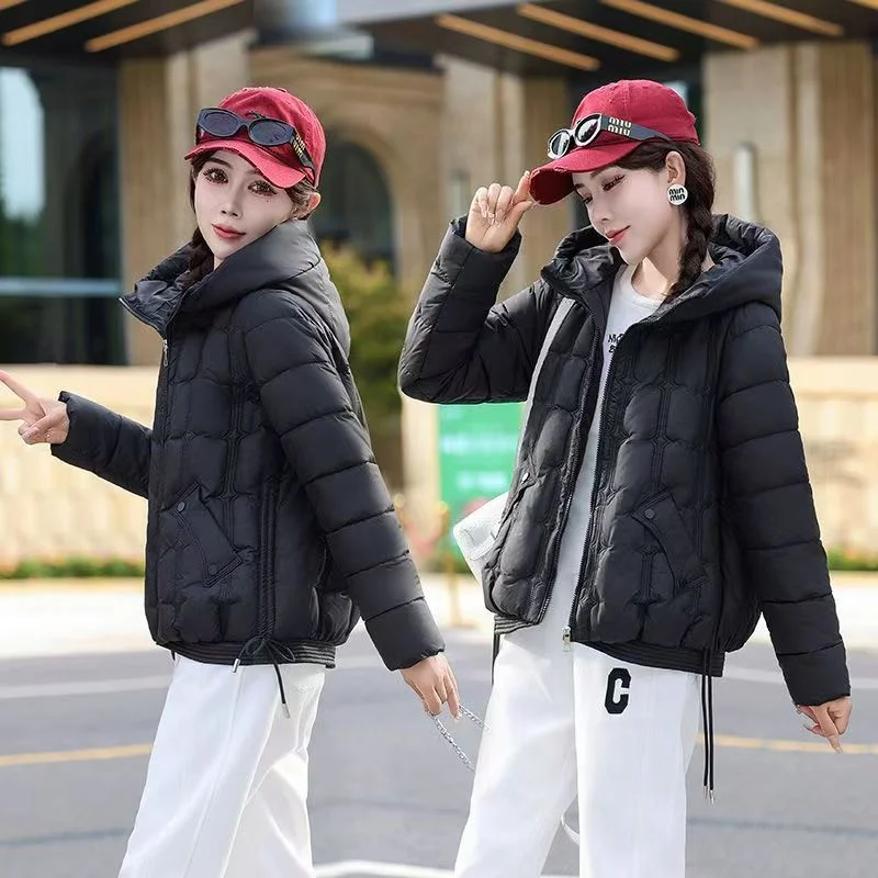 The 2024 New Fashion Cotton-padded Coat Short Thick Fashion Cotton-padded Jacket In Autumn Winter Warm Loose Coat Western Style