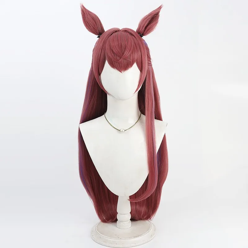 باروكة كوسبلاي أرنايتس لا بلوما مع غطاء فروة الرأس وآذان حيوانات وتسلط الضوء على متعددة الألوان