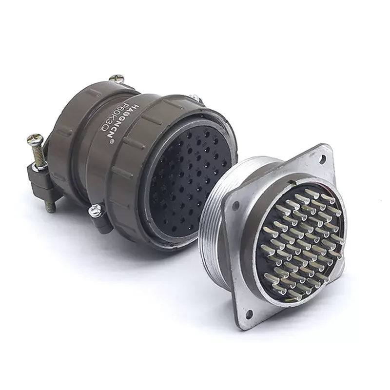1pc P60 Aviation Plug Connector Metal 45Pin 47 Pin Circular Connector Aviation Plug Socket Hight Current Voltage Connectors 3