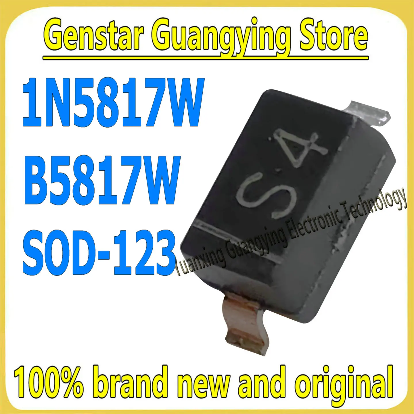 (50 pieces) B5817W 1N5817W Markings: S4 SJ SOD-123 20V 1A Schottky diode 100% brand new