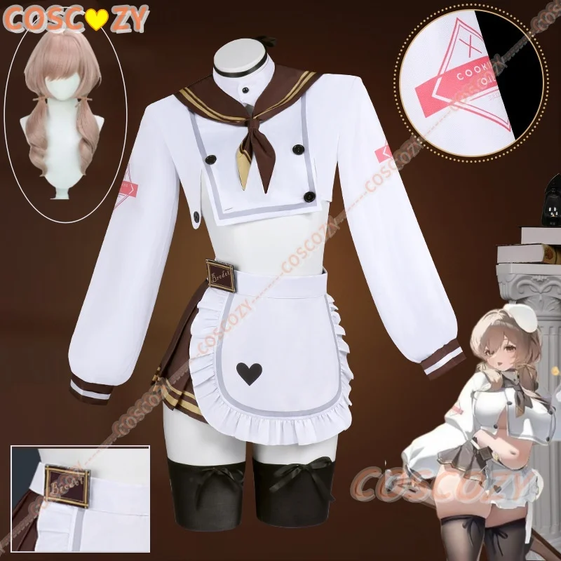 

Game NIKKE：The Goddess Of Victory New Hope Series Bready Cosplay Costume Wig Headwear Sweet Midriff Sexy Kawaii Dress Outfits