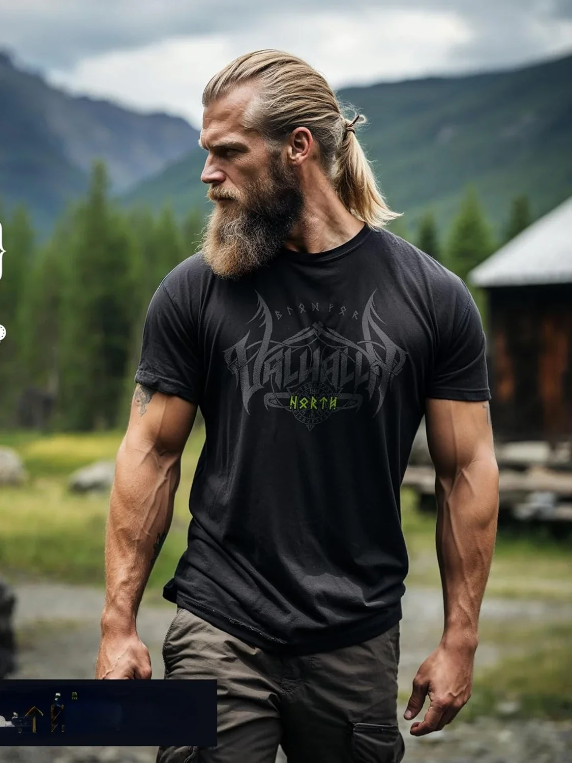 Blood of Valhalla. Nordic Warrior Berserker T-Shirt 100% Cotton O-Neck Short Sleeve Summer Casual Mens T-shirt Size S-3XL