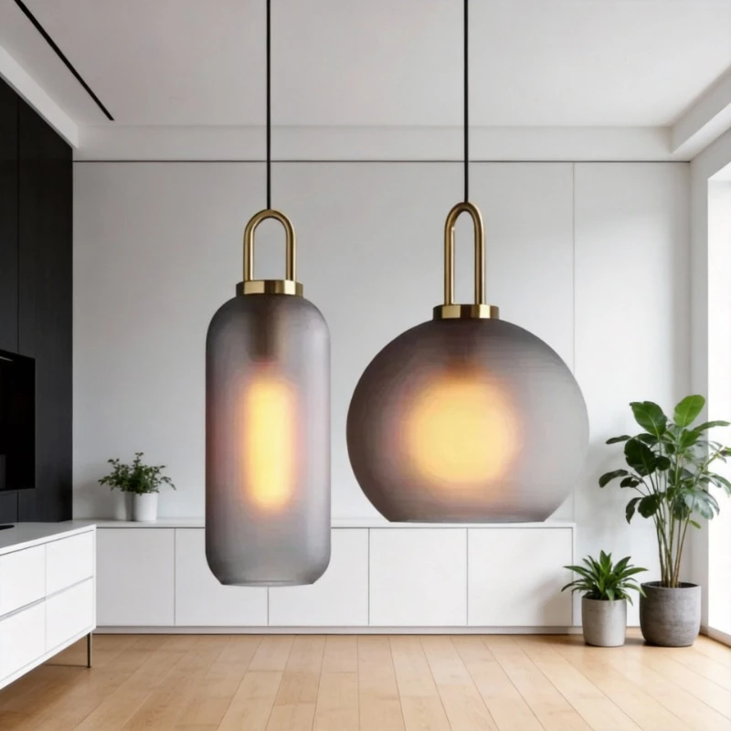 

SANDYHA Современный креативный подвесной светильник со стеклянным шаром, в скандинавском стиле, для дома, ресторана, спальни, прикроватный светильник, стильный.