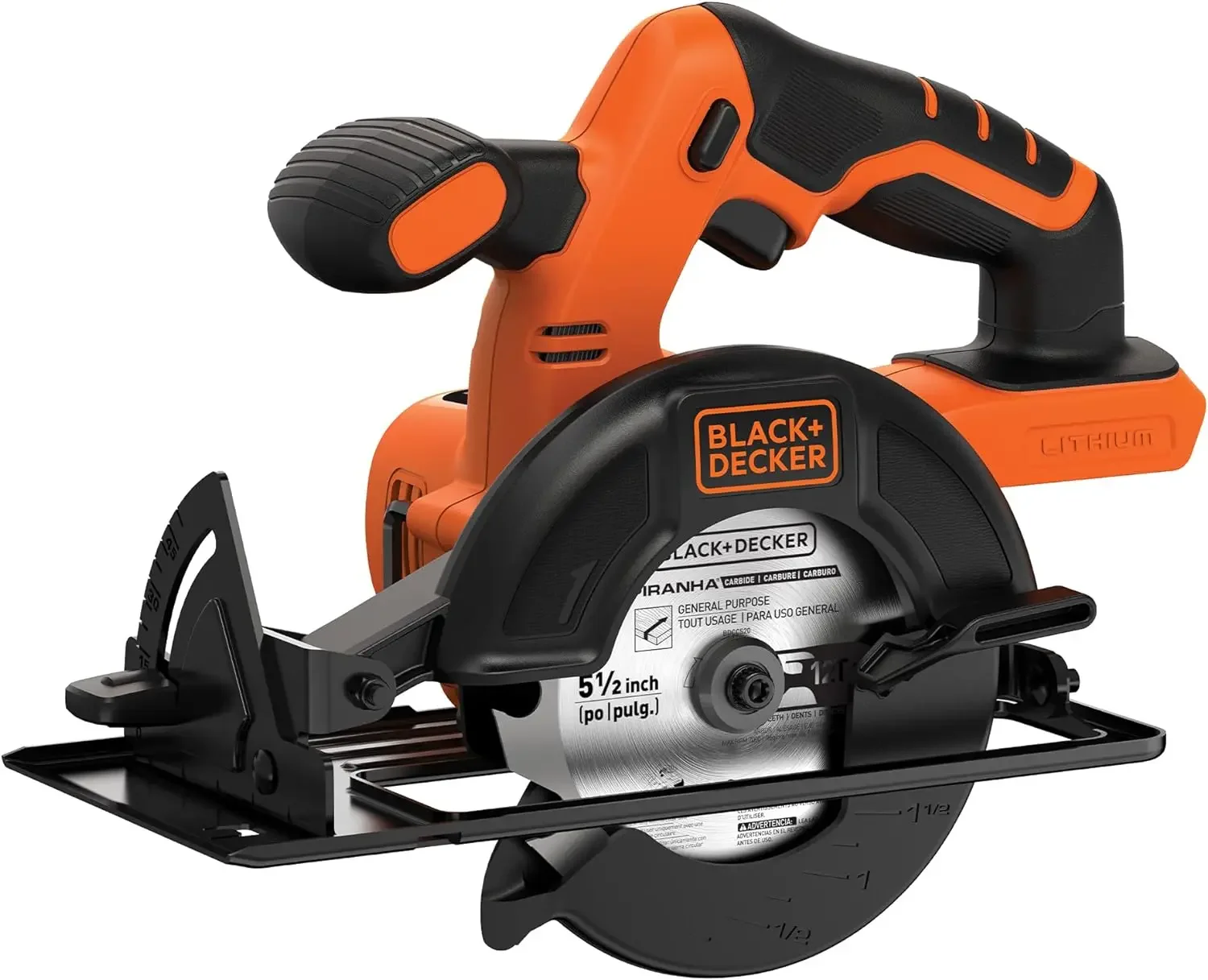 20V MAX* POWERCONNECT 5-1/2 in. Cordless Circular Saw,Tool Only ANGLED CUTS – Bevel Detents At 45 and 90 Degrees for Angled Cuts