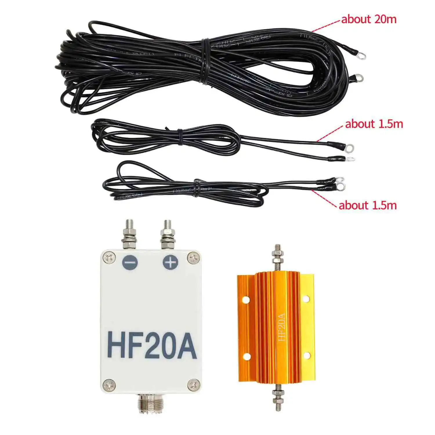 Коротковолновая антенна HF20A, 1,5-30 МГц, полнодиапазонная, без слепых зон, для коротковолнового радио, наружная антенна.