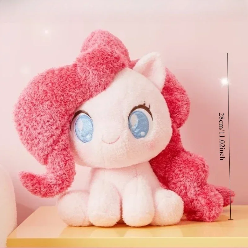 28cm Urocza Wersja Q My Little Pony Pluszowa Lalka Twilight Sparkle Pinkie Pie Poduszka do Siedzenia Dekoracja Sypialni Prezent Urodzinowy dla Dziewczynek