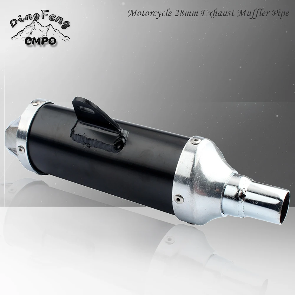 Motorcycle 28mm Exhaust Muffler Pipe For Kawasaki KXL BBR TTR 50cc 110cc 125cc 140cc 150cc250cc Universal Pit Dirt Bike ATV Quad