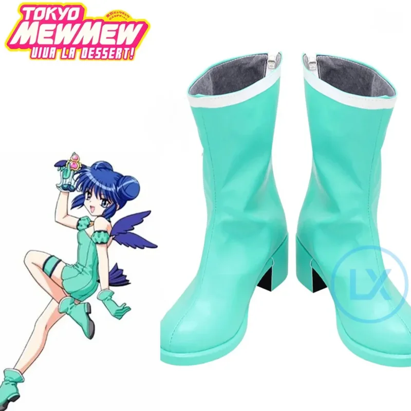 Japanese Anime Tokyo Mew Mew Aizawa Minto Cosplay Shoes Boots Custom-Made any size for men women Halloween party cosplay shoes