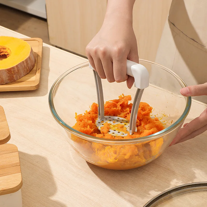 Manual Potato Masher Presser Home Use Sweet Potato Non-Slip Handle Fruit Vegetable Juicer Kitchen Gadgets Tools