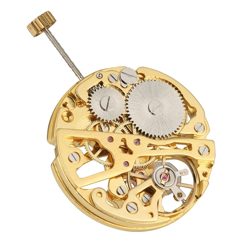 Hand Winding Mechanical Movement Repair Parts For 3 Pins Manual Mechanism Wristwatch