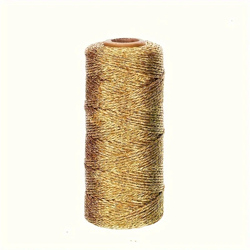 109 Yards Gold and Silver Hand Braided Rope - Diy Christmas Decoration Rope, Suitable for Gift Packaging, Hanging Decorations view 5