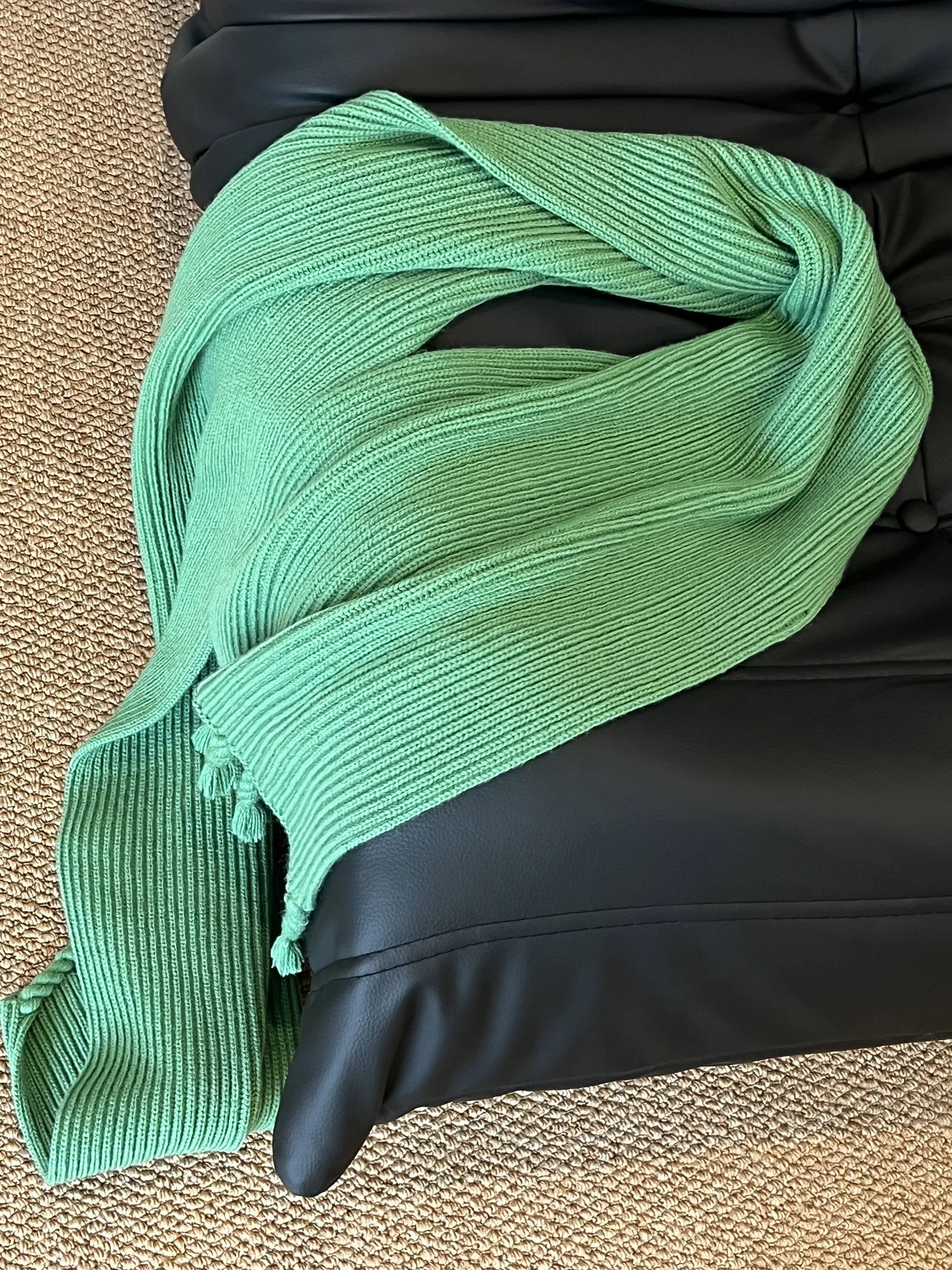 Anime Love and Deepspace Xavier Cosplay Green Knitted Scarf Cartoon Neckerchief Neck Gaiter Neckpiece Scarves Decoration Xmas