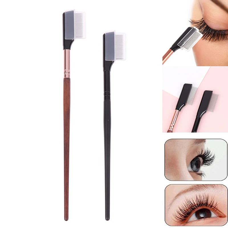 Eyelash Beauty Separator Portable Eyelash Brush Comb Mascara Curl Eye Lash Stainless Steel Eyelash Combing Tools