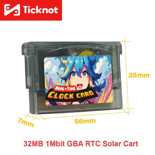 Imagen 1 del producto Flash regrabable de 32MB y 1Mbit para carrito Solar NDS/NDSL/GBM/GBA RTC, quemador de cartucho de juego para lector de carrito Game Boy/GBA/GBC