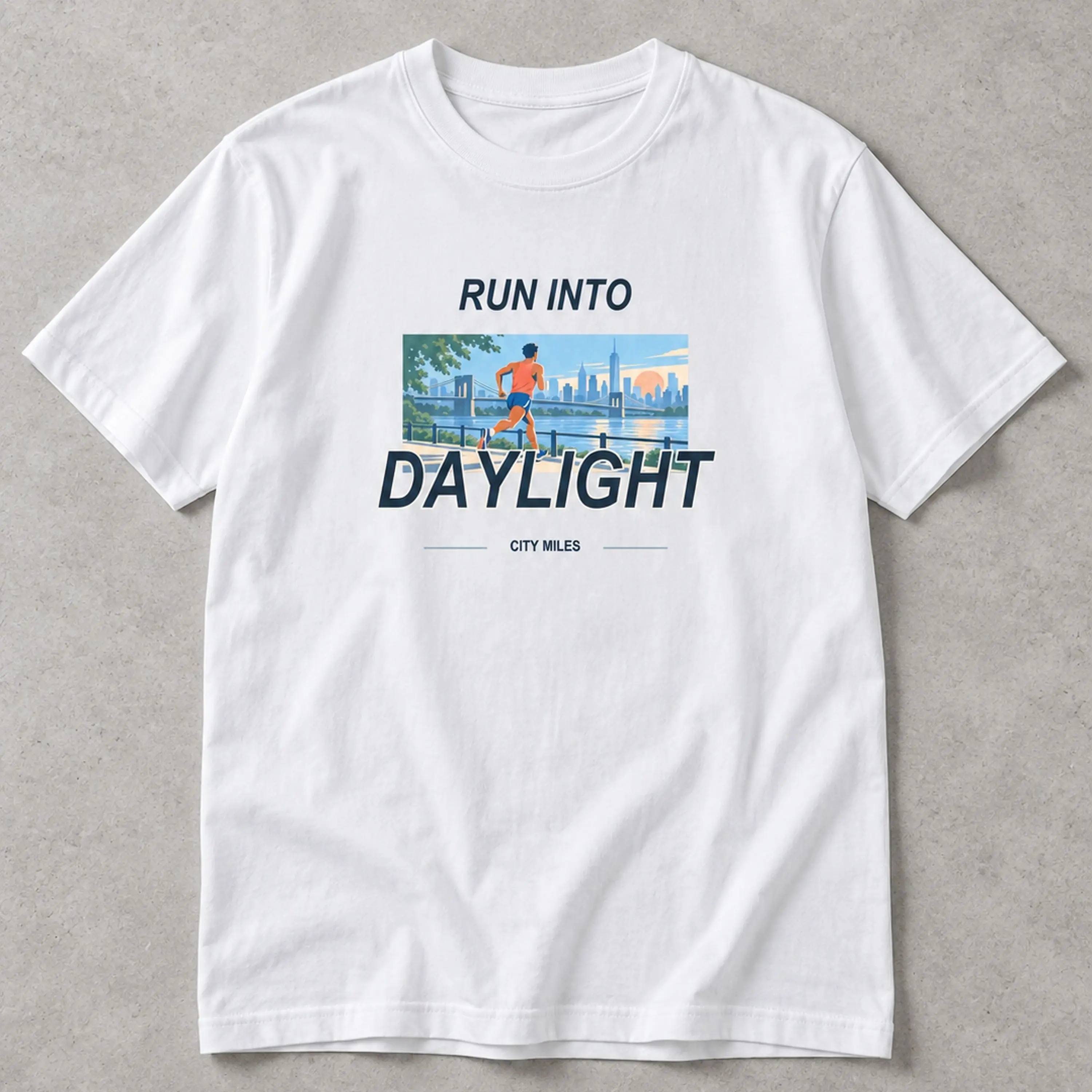 Daylight City Run Graphic Crewneck T-Shirt