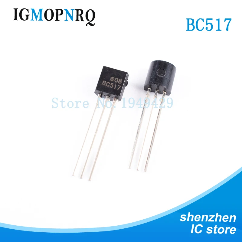 50PCS BC517 BC517 TO92 Darlington transistor NPN DAR 30V 1.2A New