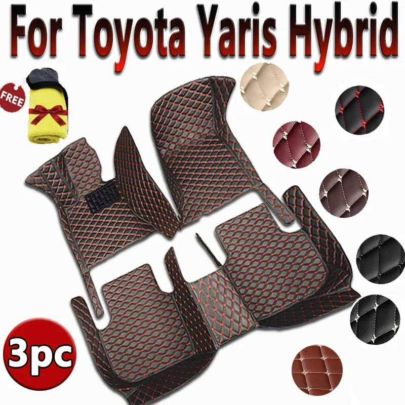 Car Floor Mats For Toyota Yaris Hybrid Mazda2 Hybrid MXPH11 2021 2022 2023 Waterproof Protective Pad Floor Cover Car Accessories