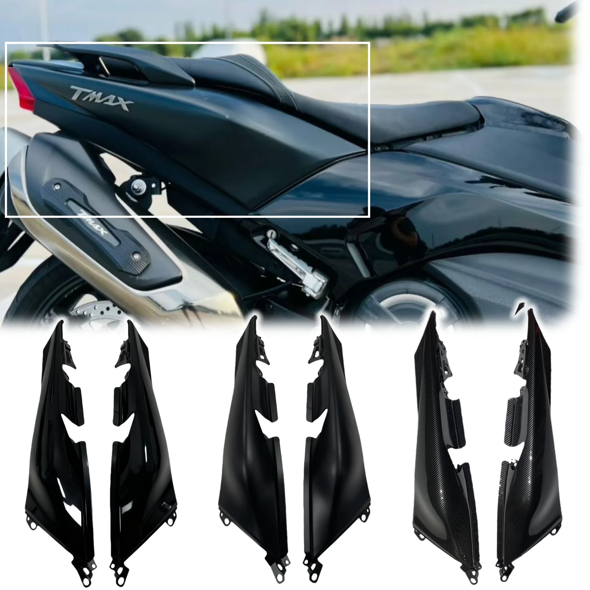

For Yamaha TMAX 530 TMAX530 2017 2018 2019 Motorcycle Rear Wing Tail Side Panel Fairing ABS Plastic Bodywork Kit