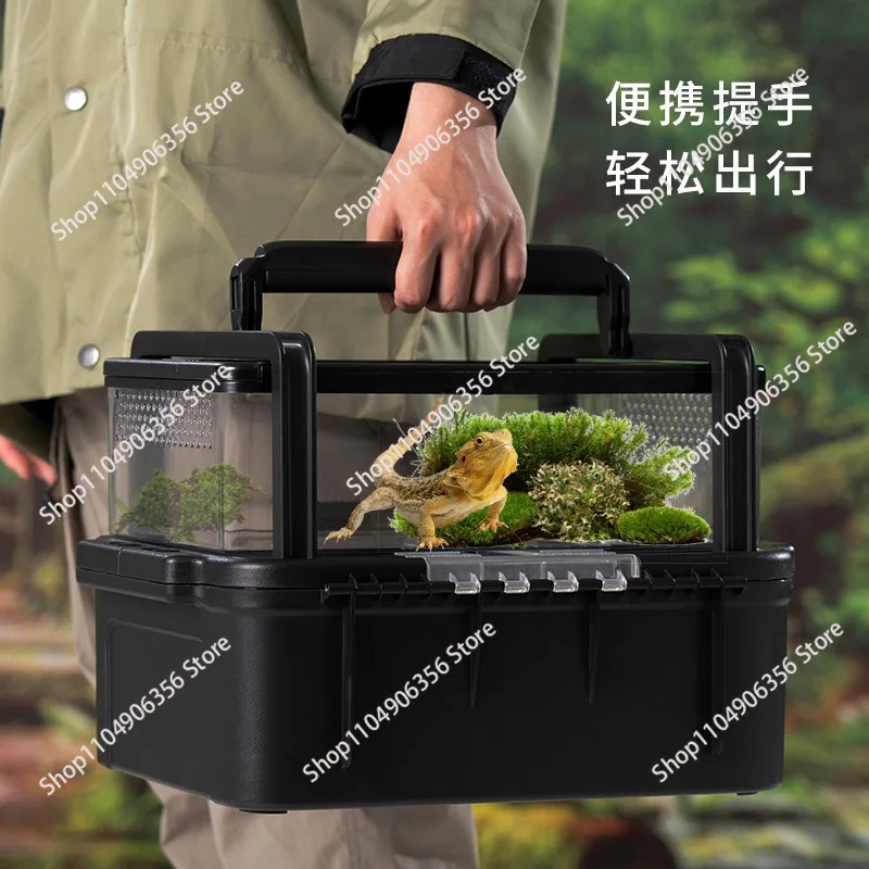 for Outdoor climbing pet box, anti-escape snake cage, small pet transportation air box, car pet box, hamster take-out cage