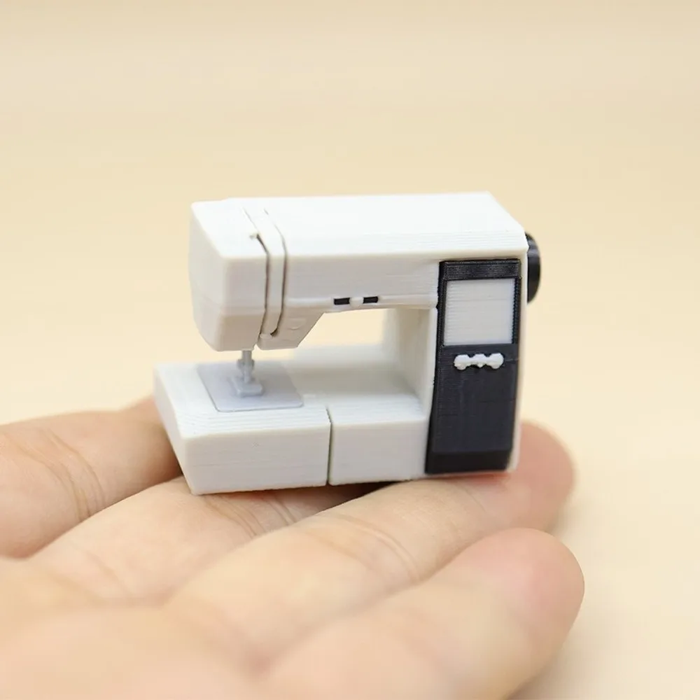 Miniature Dollhouse Sewing Machine Model Small Size Realistic Sewing Machine Model Lightweight Dollhouse Furniture Accessory