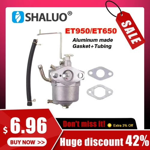 Imagen 1 del producto Carburador generador de gasolina ET950 de alta calidad, 650W, 800W, piezas de repuesto de motor generador hechas de aluminio LG950 ET650 IE45F