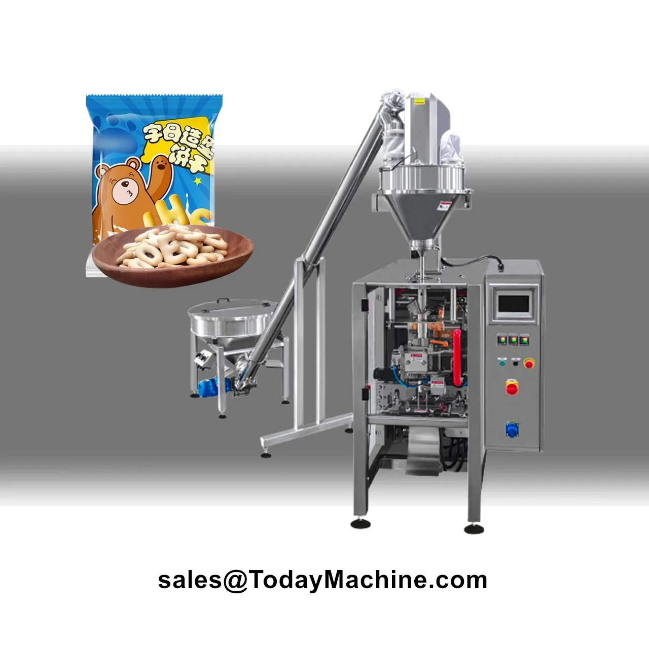 Automatic Collar Type Cat Litter Pet Food Dry Fruit Snack Nuts French Fries Potato Chips Packing Machine
