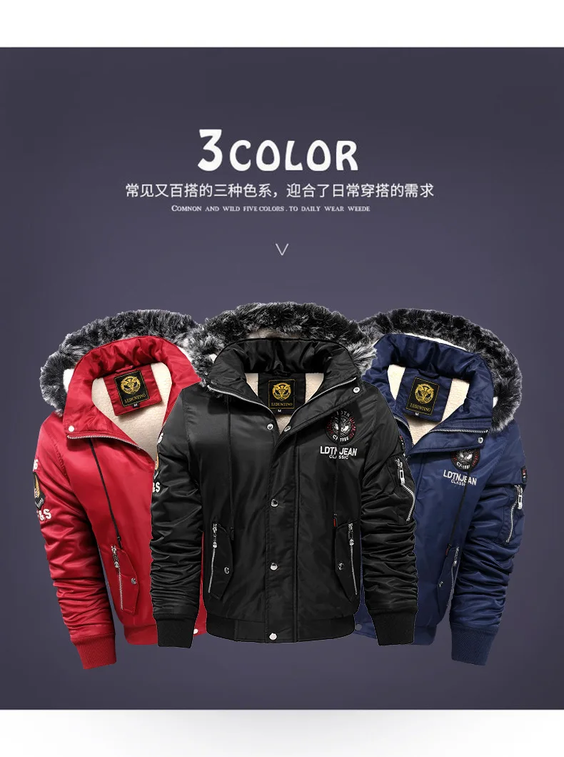 Winter New Casual Men's Cotton-Padded Padded Jacket Warm Hooded Coat Windproof Men's Large Size M-5XL Cotton-Padded Jacket