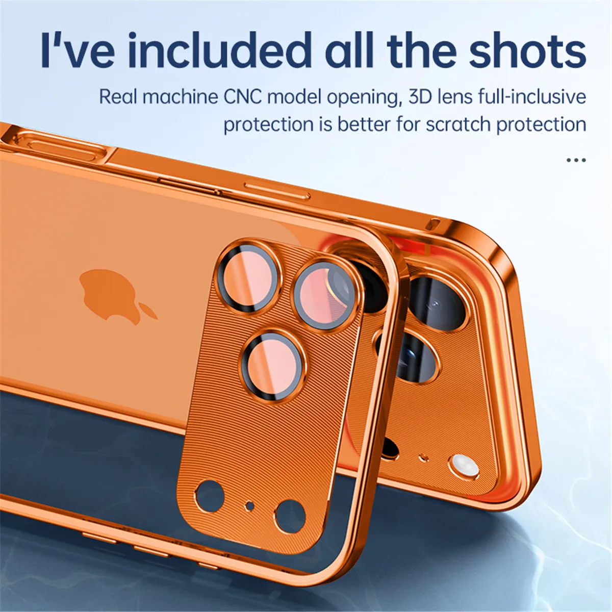 Wytrzymała obudowa z metalu ze stopu aluminium do iPhone'a 17 Pro Max 16 15 14 13, metalowa osłona obiektywu, szkło ochronne, odprowadzanie ciepła. — zdjęcie produktu 2